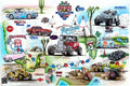 Each painting is the result of months of research, planning, and artistic detail. From studying the featured vintage automobiles and the race route to carefully designing the composition, every element is created to capture the spirit and history of this unforgettable event.