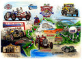 Signed 2021 Great Race Painting Print